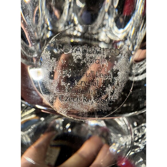 Royal Limited Crystal Clear Christmas Tree Covered Dish 24% Leaded 1999 RARE - Picture 8 of 12